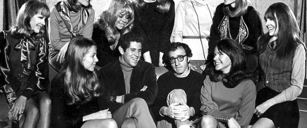 Cast photo for Broadway stage play, Play it Again Sam, starring Woody Allen and Diane Keaton.