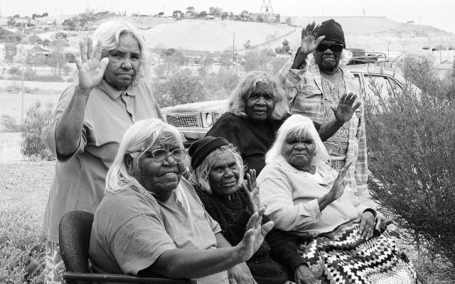 Members of the Kupa Piti Kungka Tjuta, from 'The Poison Leave It' campaign.