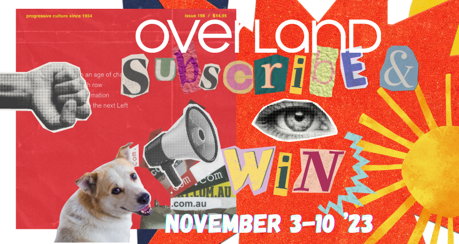 Subscriberthon 2023 Friends and Sponsors Overland literary journal